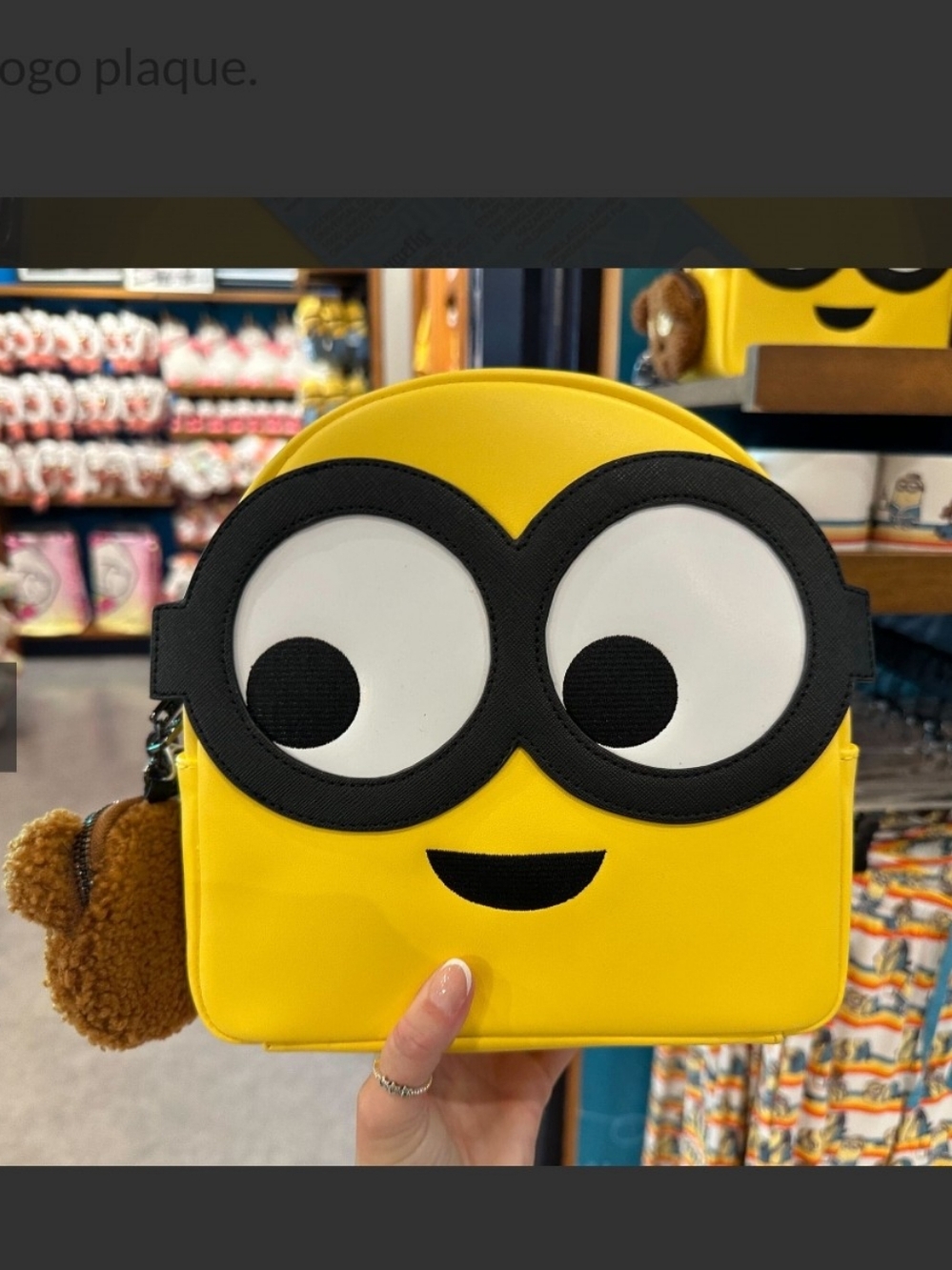 Loungefly Universal Studios Minion Loungefly Backpack with Tim Teddy Bear